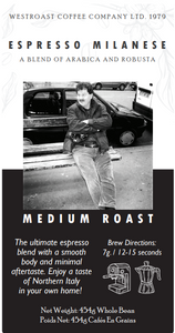 Westroast Espresso Milanese 454g.