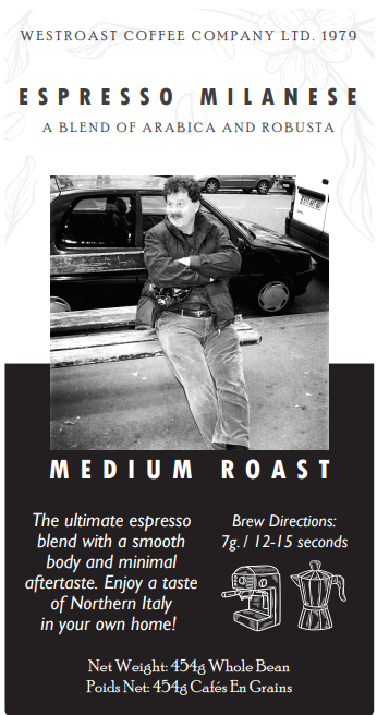 Westroast Espresso Milanese 454g.
