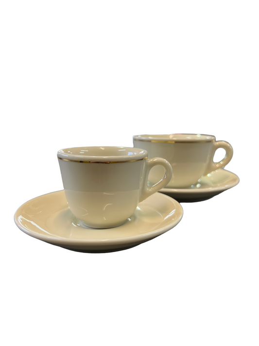 Caffè Ottolina 2oz. Cream Espresso Cup w/saucer