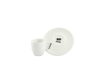 Load image into Gallery viewer, Caffè Ottolina 2oz. White Espresso Cup w/saucer