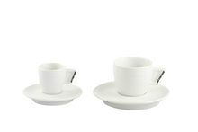 Load image into Gallery viewer, Caffè Ottolina 4oz. White Cappuccino Cup w/saucer