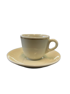 Caffè Ottolina 2oz. Cream Espresso Cup w/saucer